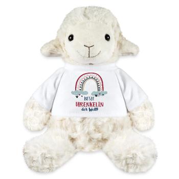 Urenkelin Outfit Regenbogen Beste Ur Enkelinnen - MiniFeet® Schaf Annika - Weiß - Vorne