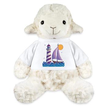 Phare avec bateau - Mouton en peluche Annika MiniFeet® - blanc - Devant