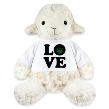 Love weed cannabis  - Mouton en peluche Annika MiniFeet® - blanc - Devant