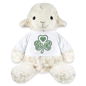 Irlande, Irlande Trèfle au cœur - Mouton en peluche Annika MiniFeet® - blanc - Devant