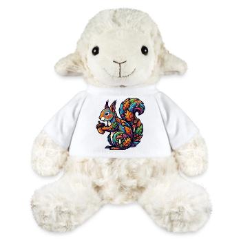 Écureuil coloré d’automne, habitant de la forêt magique - Mouton en peluche Annika MiniFeet® - blanc - Devant