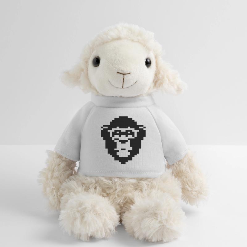 Conception du visage de singe pixelisé Mouton en peluche Annika MiniFeet®