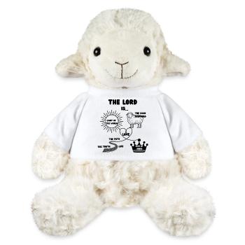 Le Seigneur est - Amour Roi Voie Vérité Vie Lumière - Mouton en peluche Annika MiniFeet® - blanc - Devant