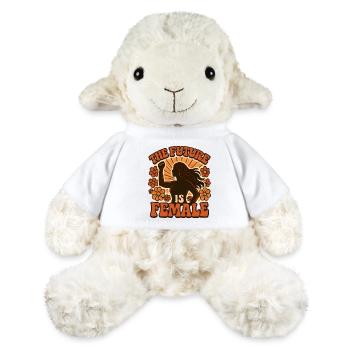 L’avenir est une femme – le pouvoir des fleurs - Mouton en peluche Annika MiniFeet® - blanc - Devant