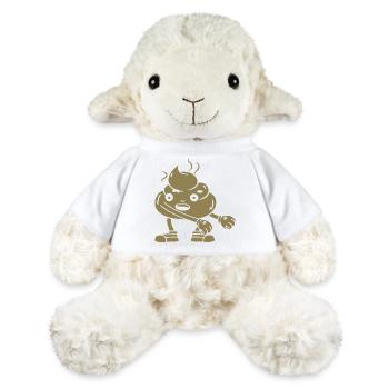 Funny poop pile dancing - MiniFeet® Sheep Annika - white - Front