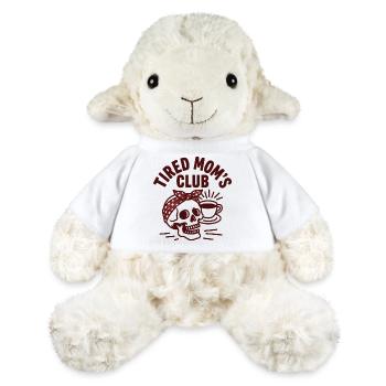 Tired Moms Club Rétro Coffee Skull Mom - Mouton en peluche Annika MiniFeet® - blanc - Devant