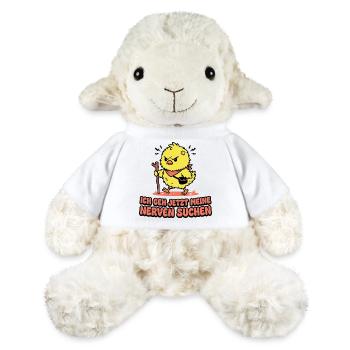 Wütendes Küken. Nerven Suchen - MiniFeet® Schaf Annika - Weiß - Vorne