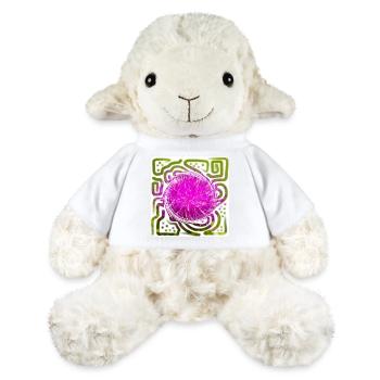 Chardon Fleur Abstrait - Mouton en peluche Annika MiniFeet® - blanc - Devant