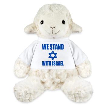 We stand with israel - Mouton en peluche Annika MiniFeet® - blanc - Devant