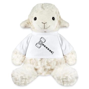 Dwarf Battle Hammer - MiniFeet® Sheep Annika - white - Front