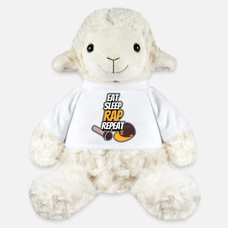 Eating - Sleeping - Rapping - Repeating - MiniFeet® Sheep Annika - white