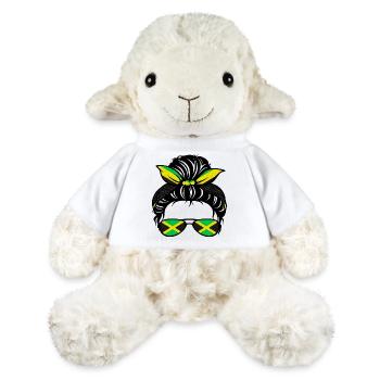 Jamaika Flaggen-Sonnenbrille - MiniFeet® Schaf Annika - Weiß - Vorne
