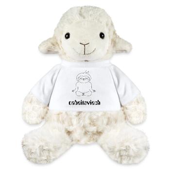 FAULTIER - Oabeitsviech - Arbeitstier, Wortwitz - MiniFeet® Schaf Annika - Weiß - Vorne