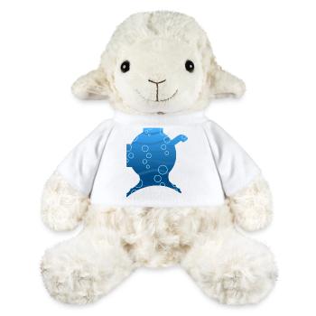 Fond plongée forme scaphandre - Mouton en peluche Annika MiniFeet® - blanc - Devant