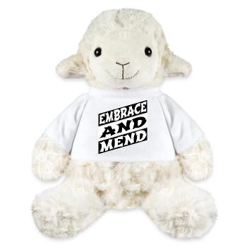 Offering Help Jokes Healing Funny Quote - MiniFeet® Sheep Annika - white - Front