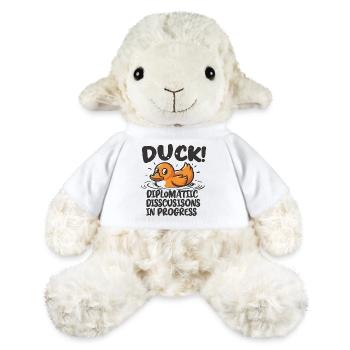 Canard! Discussions diplomatiques en cours - Mouton en peluche Annika MiniFeet® - blanc - Devant