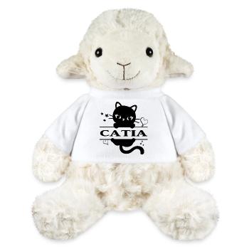 T-Shirt Catia T-Shirt Katze Katze Katze Chat - MiniFeet® Schaf Annika - Weiß - Vorne