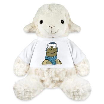 Tortue en hiver - Mouton en peluche Annika MiniFeet® - blanc - Devant