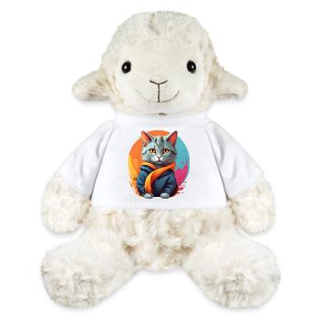 Stilvolle urbane Katze - MiniFeet® Schaf Annika - Weiß - Vorne