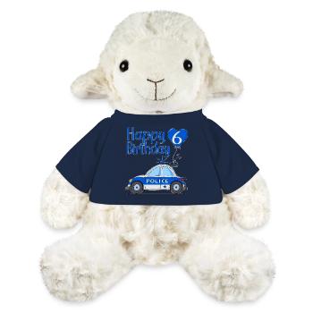 Joyeux anniversaire 6 Police - Mouton en peluche Annika MiniFeet® - bleu marine - Devant