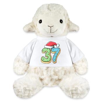 37 Number Christmas Cookie - MiniFeet® Sheep Annika - white - Front