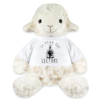 Je peux pas, j'ai lecture. - Mouton en peluche Annika MiniFeet® - blanc - Devant