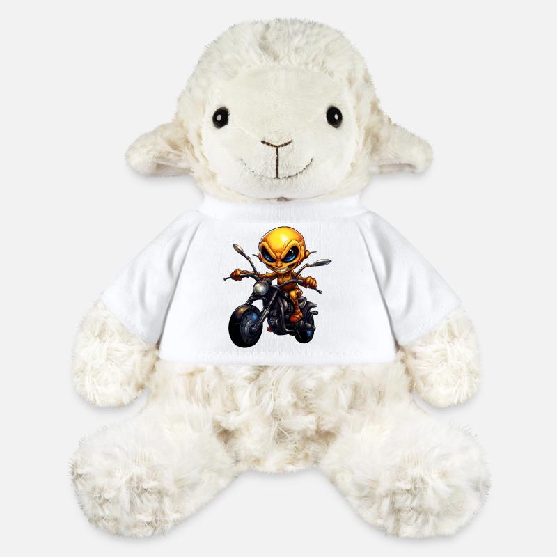 Ants Motorcycle / Motorcyclist Ant - MiniFeet® Sheep Annika - white