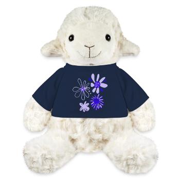 Flowerart Fleurs 🌺 Pouvoir Fleur Violet Graphique - Mouton en peluche Annika MiniFeet® - bleu marine - Devant