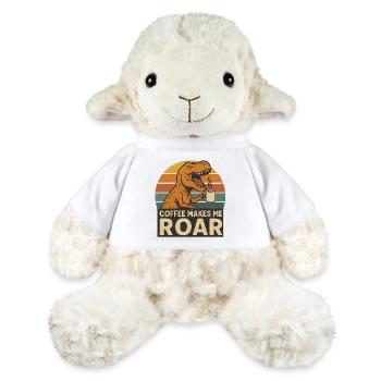Dinosaur Coffee Roar Fun Design - MiniFeet® Schaf Annika - Weiß - Vorne