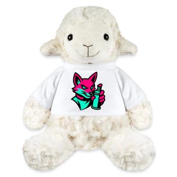 Graffiti Renard - Mouton en peluche Annika MiniFeet® - blanc - Devant