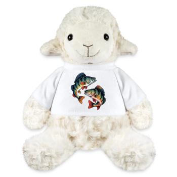 Zwei springende Barsche - MiniFeet® Schaf Annika - Weiß - Vorne