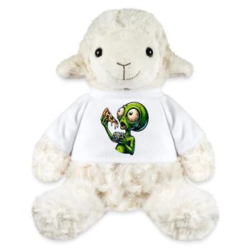 Alien with pizza and camera - MiniFeet® Sheep Annika - white - Front