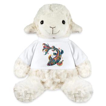 Farbwirbelfisch Muster - MiniFeet® Schaf Annika - Weiß - Vorne