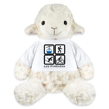 Les Pyrenees - Mouton en peluche Annika MiniFeet® - blanc - Devant