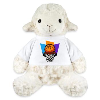 Basketballkorb-Grafik-Dunk-Design - MiniFeet® Schaf Annika - Weiß - Vorne