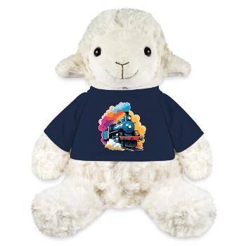 bunte Dampflokomotive für kleine Eisenbahner - MiniFeet® Schaf Annika - French Navy - Vorne