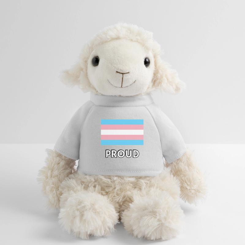 Drapeau trans PROUD Mouton en peluche Annika MiniFeet®