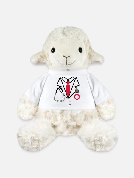 Médecin, Docteur costume - Mouton en peluche Annika MiniFeet® - blanc