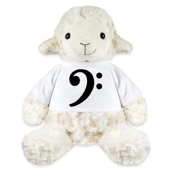 Clef basse - Mouton en peluche Annika MiniFeet® - blanc - Devant