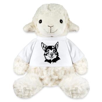 Swedish wall dog - MiniFeet® Sheep Annika - white - Front