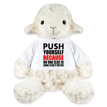 push yourself because no one is going to do it for - MiniFeet® Schaf Annika - Weiß - Vorne