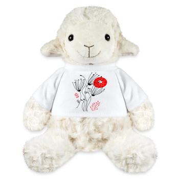 filigree delicate flowers, Flowers - MiniFeet® Sheep Annika - white - Front
