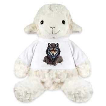 Gray wolf in street style | Wolf lovers - MiniFeet® Sheep Annika - white - Front