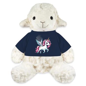 Licorne Unicorn Kawaii - Mouton en peluche Annika MiniFeet® - bleu marine - Devant