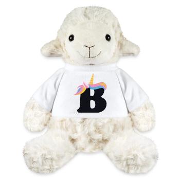 Einhorn-Buchstabe Regenbogenstyle "B" | be unique - MiniFeet® Schaf Annika - Weiß - Vorne