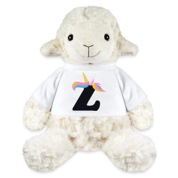 Einhorn-Buchstabe Regenbogenstyle "Z" | be unique - MiniFeet® Schaf Annika - Weiß - Vorne
