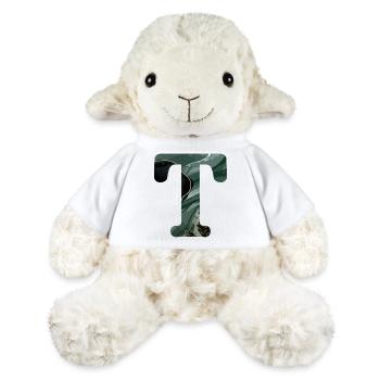 Green Marbled Letter T - MiniFeet® Sheep Annika - white - Front