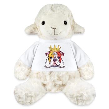 "Gekrönte Häupter" - Bulldog - MiniFeet® Schaf Annika - Weiß - Vorne