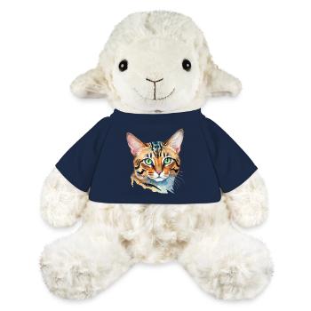 Bengal Cat Watercolors - MiniFeet® Sheep Annika - french navy - Front