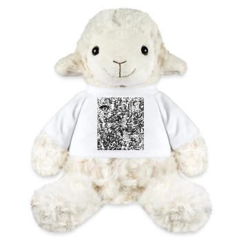 L’œil dans l’abstraction - Mouton en peluche Annika MiniFeet® - blanc - Devant